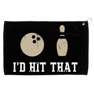 Funny Bowling Gift Shirts Id Hit That Quote Grommeted Golf Towel