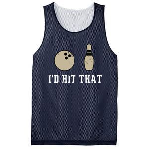 Funny Bowling Gift Shirts Id Hit That Quote Mesh Reversible Basketball Jersey Tank