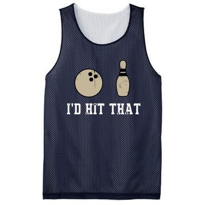 Funny Bowling Gift Shirts Id Hit That Quote Mesh Reversible Basketball Jersey Tank