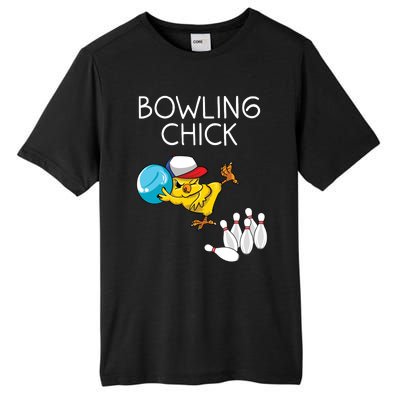 Funny Bowling Gift Women Cute Bowling Chick Sports Athlete Tall Fusion ChromaSoft Performance T-Shirt