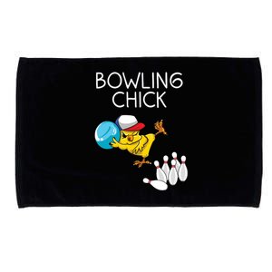 Funny Bowling Gift Women Cute Bowling Chick Sports Athlete Microfiber Hand Towel