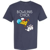 Funny Bowling Gift Women Cute Bowling Chick Sports Athlete Garment-Dyed Heavyweight T-Shirt