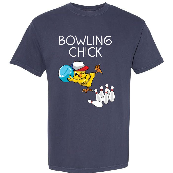 Funny Bowling Gift Women Cute Bowling Chick Sports Athlete Garment-Dyed Heavyweight T-Shirt