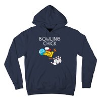 Funny Bowling Gift Women Cute Bowling Chick Sports Athlete Hoodie