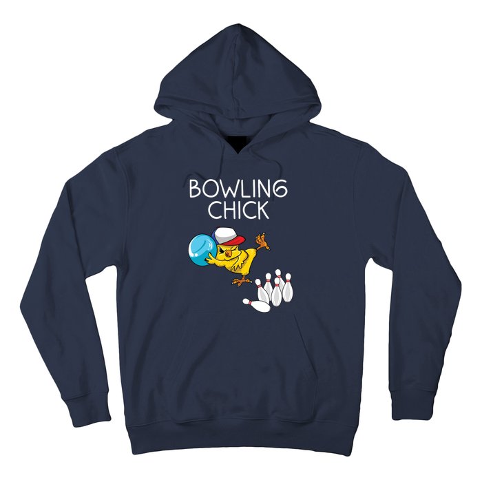 Funny Bowling Gift Women Cute Bowling Chick Sports Athlete Hoodie