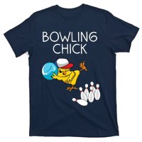 Funny Bowling Gift Women Cute Bowling Chick Sports Athlete T-Shirt