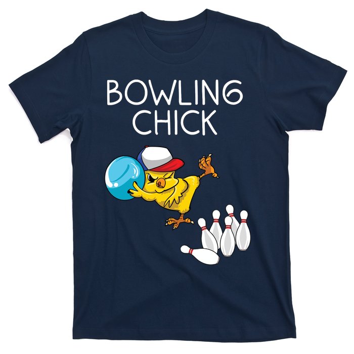 Funny Bowling Gift Women Cute Bowling Chick Sports Athlete T-Shirt