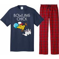 Funny Bowling Gift Women Cute Bowling Chick Sports Athlete Pajama Set