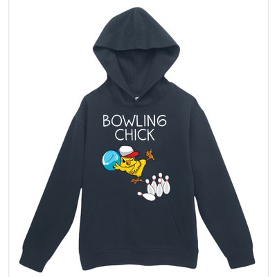 Funny Bowling Gift Women Cute Bowling Chick Sports Athlete Urban Pullover Hoodie