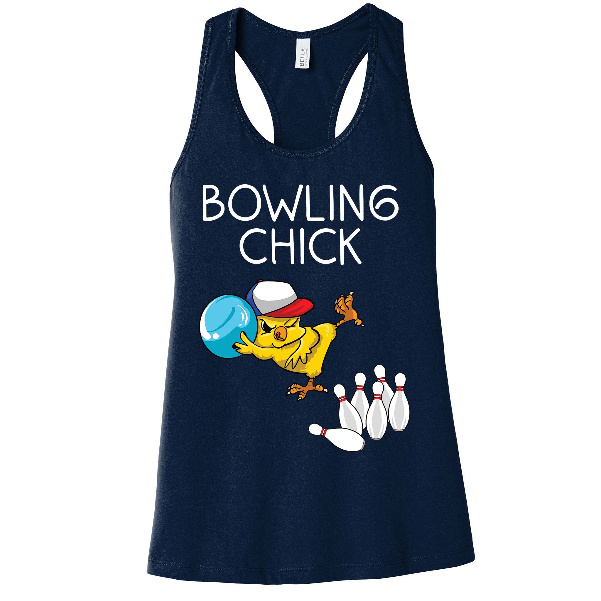 Funny Bowling Gift Women Cute Bowling Chick Sports Athlete Womens Tank Top
