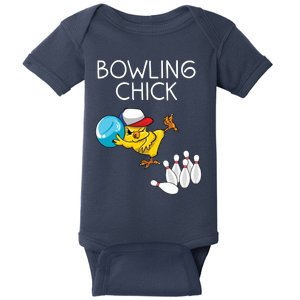 Funny Bowling Gift Women Cute Bowling Chick Sports Athlete Baby Bodysuit