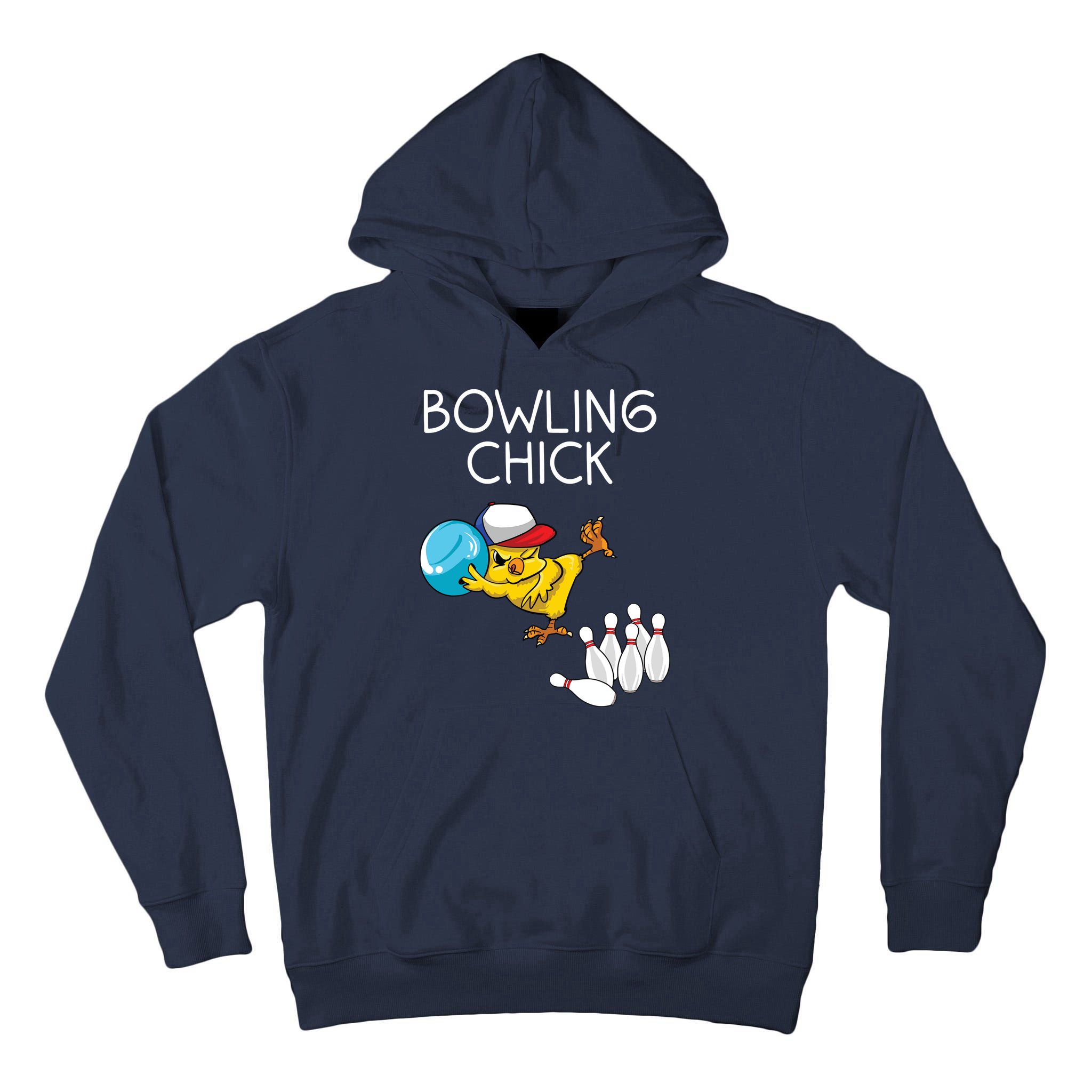 Funny Bowling Gift Women Cute Bowling Chick Sports Athlete Tall Hoodie