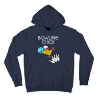 Funny Bowling Gift Women Cute Bowling Chick Sports Athlete Tall Hoodie