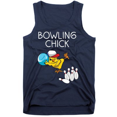 Funny Bowling Gift Women Cute Bowling Chick Sports Athlete Tank Top