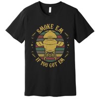 Funny Big Green Bbq Pit Egg Grill Meat Smoker Pitmaster Gift Premium T-Shirt