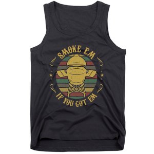 Funny Big Green Bbq Pit Egg Grill Meat Smoker Pitmaster Gift Tank Top