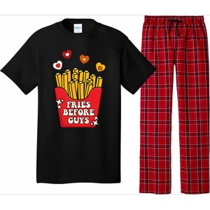 Fries Before Guys: Valentines Present Girls Dating Gift Pajama Set