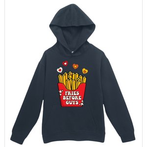 Fries Before Guys: Valentines Present Girls Dating Gift Urban Pullover Hoodie