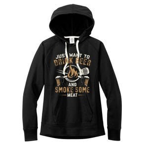 Funny BBQ Grill Chef Grilling Master Barbecue Lover BBQ Women's Fleece Hoodie