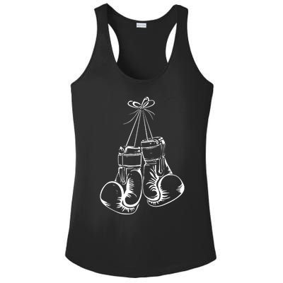 Funny Boxing Gift For Boxer Gloves Boxing Athletes Ladies PosiCharge Competitor Racerback Tank