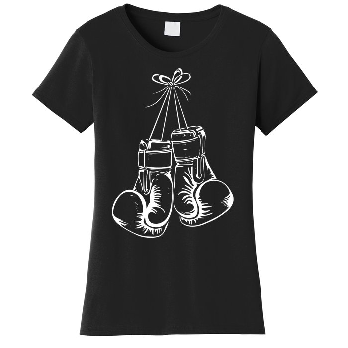 Funny Boxing Gift For Boxer Gloves Boxing Athletes Women's T-Shirt