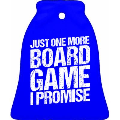 Funny Board Gamer Graphic Design Game Night Board Gamer Gift Ceramic Bell Ornament