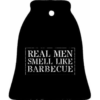 Funny BBQ Grilling Real Smell Like Barbecue Ceramic Bell Ornament