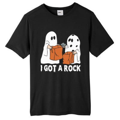 Funny Boo Ghost Scary I Got A Rock Halloween Tall Fusion ChromaSoft Performance T-Shirt