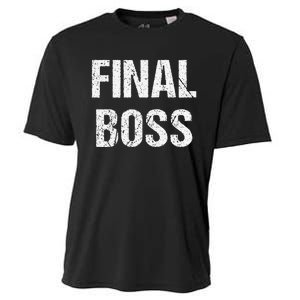 Final Boss Gift Funny Cooling Performance Crew T-Shirt