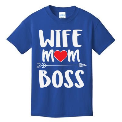 Funny Boss Gift Wife Mom Boss Gift Kids T-Shirt