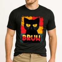Funny Bruh Grumpy Black Cat Performance Shirt