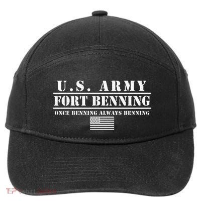 Fort Benning Ga Army Infantry Once Benning Always Benning 7-Panel Snapback Hat