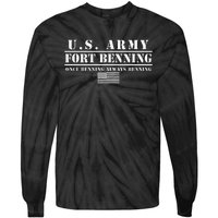 Fort Benning Ga Army Infantry Once Benning Always Benning Tie-Dye Long Sleeve Shirt