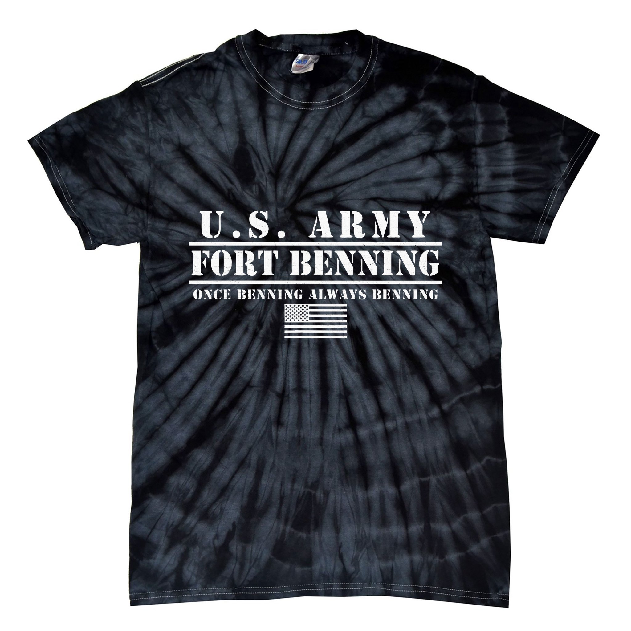 Fort Benning Ga Army Infantry Once Benning Always Benning Tie-Dye T-Shirt