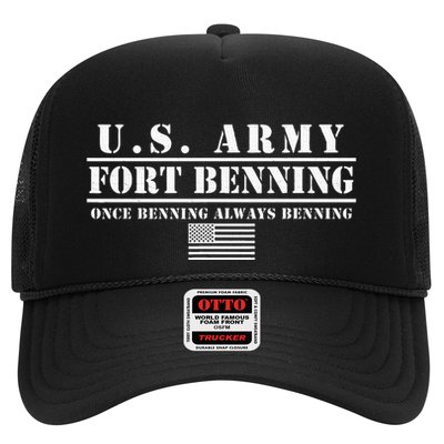 Fort Benning Ga Army Infantry Once Benning Always Benning Trucker Hat