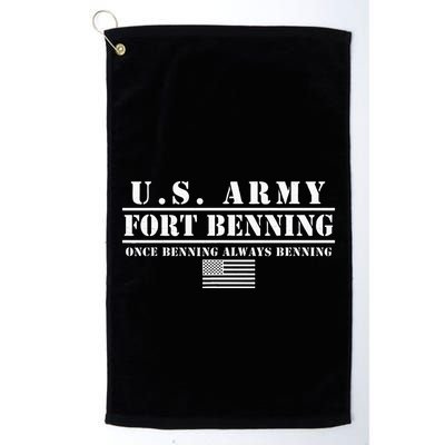 Fort Benning Ga Army Infantry Once Benning Always Benning Golf Towel