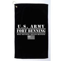 Fort Benning Ga Army Infantry Once Benning Always Benning Golf Towel