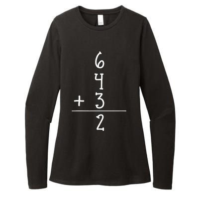 Funny Baseball Gift 6+4+3 2 Baseball Double Play Womens CVC Long Sleeve Shirt