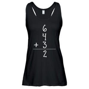 Funny Baseball Gift 6+4+3 2 Baseball Double Play Ladies Essential Flowy Tank