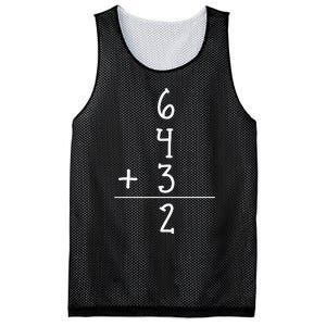 Funny Baseball Gift 6+4+3 2 Baseball Double Play Mesh Reversible Basketball Jersey Tank