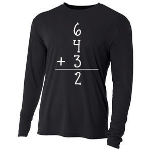 Funny Baseball Gift 6+4+3 2 Baseball Double Play Cooling Performance Long Sleeve Crew