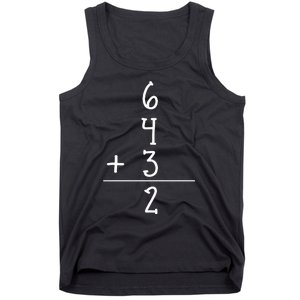 Funny Baseball Gift 6+4+3 2 Baseball Double Play Tank Top