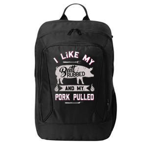 Funny BBQ Grilling Quote Pig Pulled Pork City Backpack