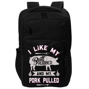 Funny BBQ Grilling Quote Pig Pulled Pork Impact Tech Backpack