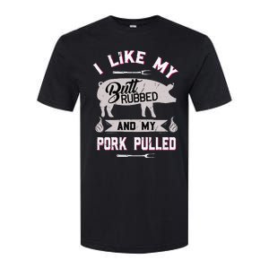 Funny BBQ Grilling Quote Pig Pulled Pork Softstyle CVC T-Shirt