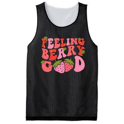 Feeling Berry Good Strawberry Festival Season Mesh Reversible Basketball Jersey Tank