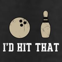 Funny Bowling Gift Id Hit That Quote Adult Drive Performance Visor