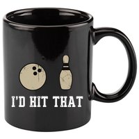 Funny Bowling Gift Id Hit That Quote 11oz C Handle Ceramic Mug
