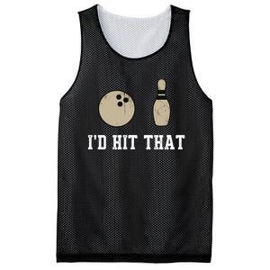 Funny Bowling Gift Id Hit That Quote Mesh Reversible Basketball Jersey Tank