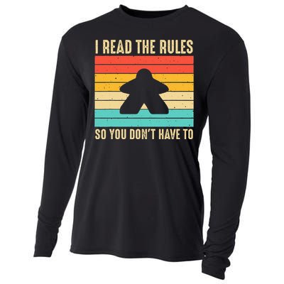 Funny Board Games Art For Men Women Tabletop Gamers Players Cooling Performance Long Sleeve Crew